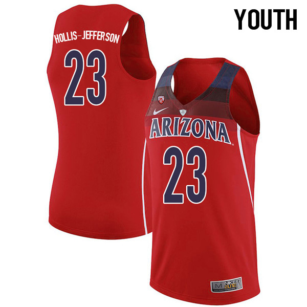 2018 Youth #23 Rondae Hollis-Jefferson Arizona Wildcats College Basketball Jerseys Sale-Red